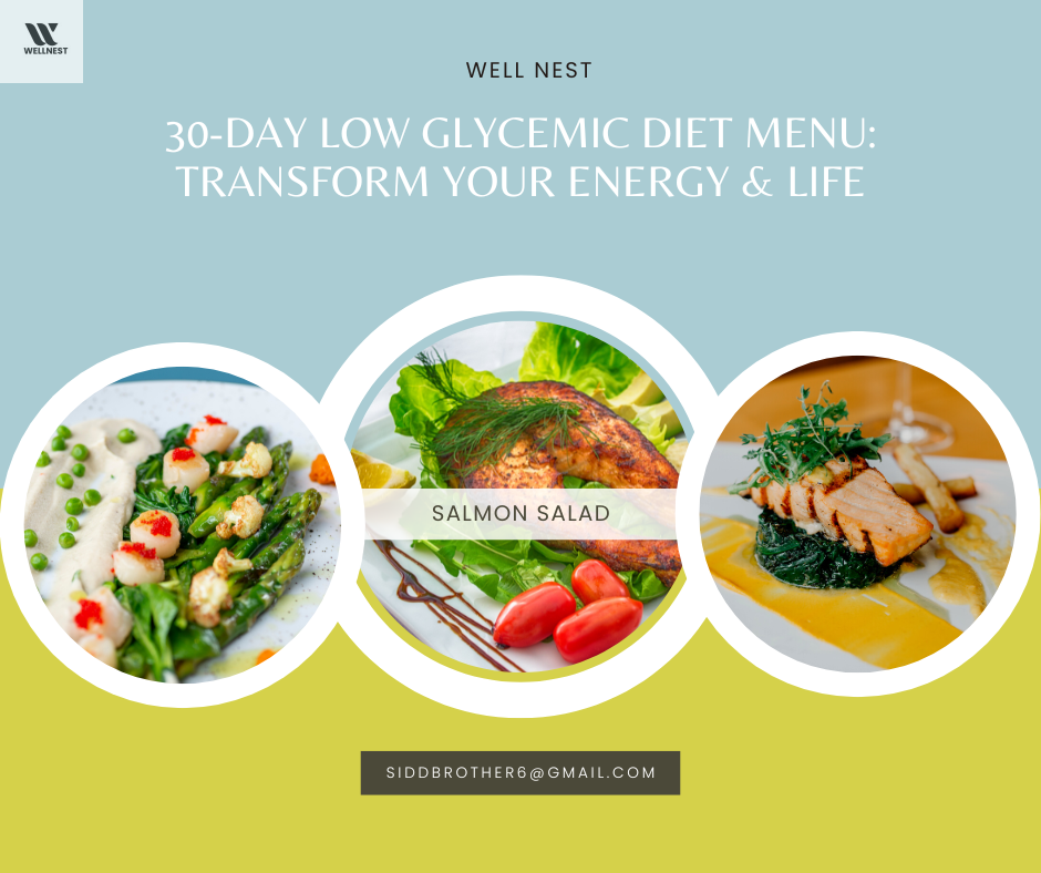 30-day low glycemic diet menu
