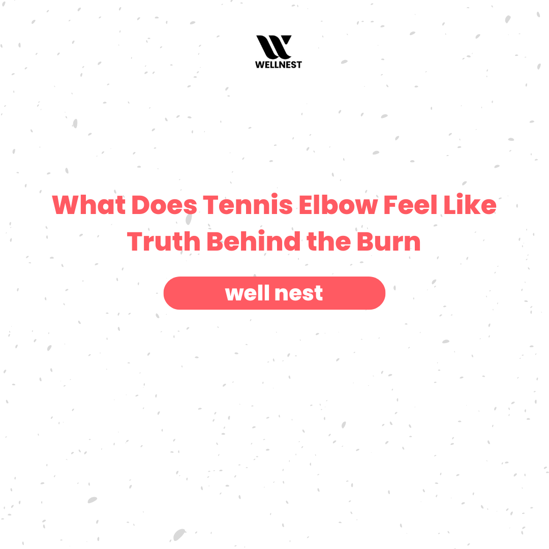 what does tennis elbow feel like