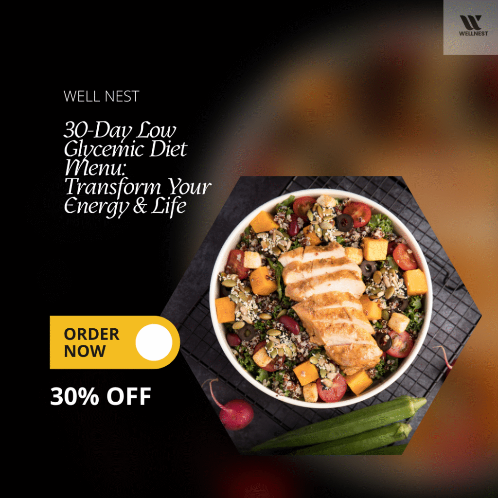 30-day low glycemic diet menu