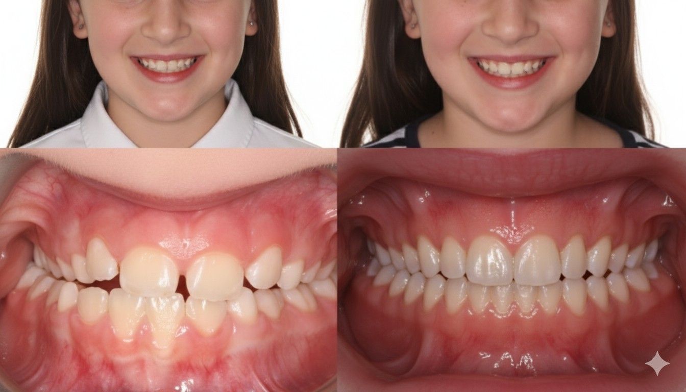palate expander before and after
